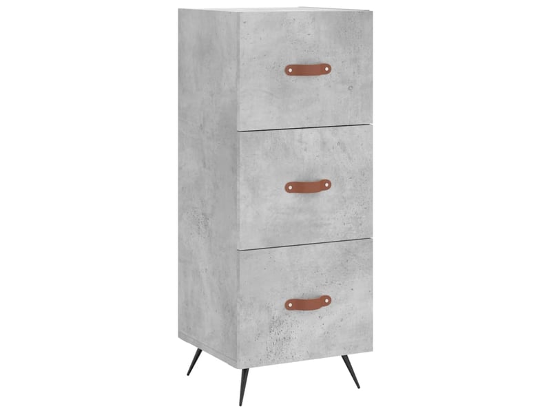  Buffet - bahut - meuble de rangement gris béton 34,5x34x90 cm bois d'ingénierie  - Conforama A