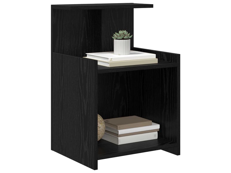 Table de chevet - cabinet de chevet - table de nuit chêne noir 40 x 35 x 60 cm bois d'ingénierie - Conforama B