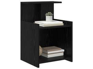 Table de chevet - cabinet de chevet - table de nuit chêne noir 40 x 35 x 60 cm bois d'ingénierie
