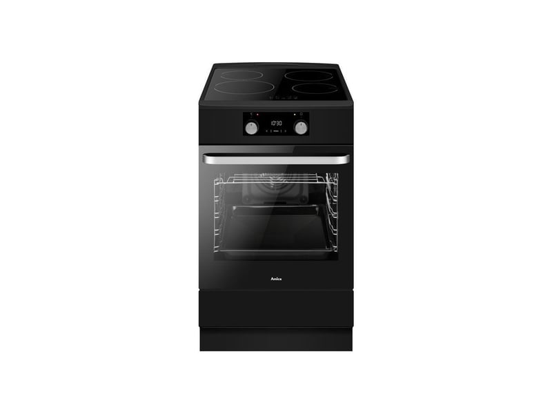  Table de cuisson induction 50 cm 4 foyers et four encastrable noir acid605n1 AMI5906006588649 - Conforama B