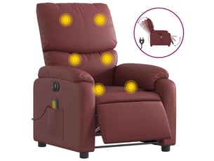Fauteuil relax électrique   Tissu rouge