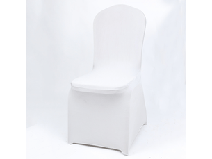 Housses de chaises blanches, en élasthanne, lavables, convenant aux mariages, fêtes et banquets