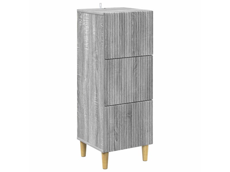  Armoire de rangement bureau, armoire à tiroirs sonoma gris 33 x 34,5 x 90 cm shl4682  - Conforama A