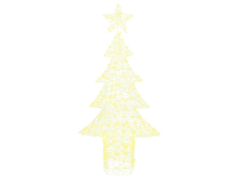  Sapin de noël, arbre de noël 240 led blanc chaud 150 cm acrylique cf60957  - Conforama D
