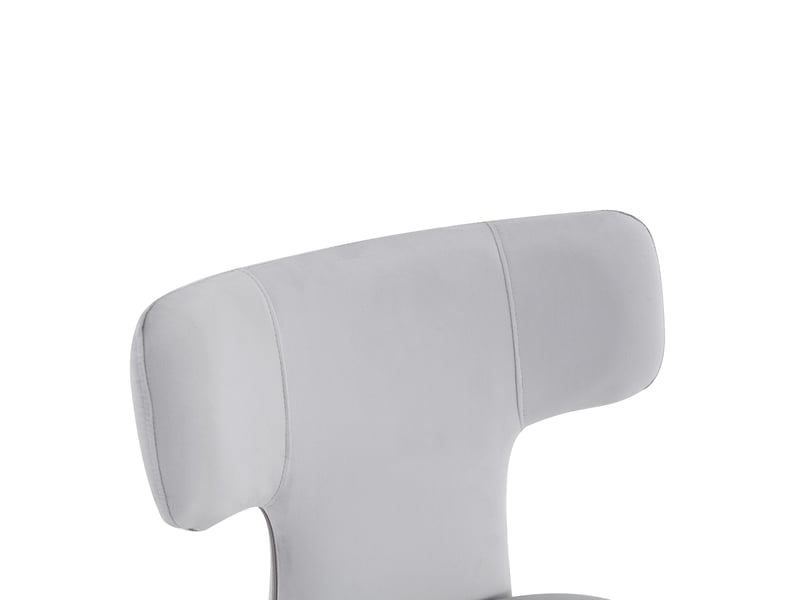  Lot de 2 chaises de salle à manger,avec dossier en t,tissu,gris clair  - Conforama E