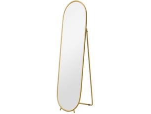 Miroir ovale à poser coloris doré <strong>FLORAGRACE</strong> <strong></strong> - 40 cm x 40 cm