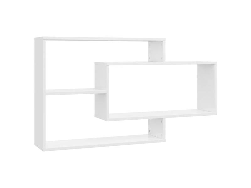  Étagères murales - étagères flottantes blanc brillant 104x20x58,5 cm bois ingénierie  - Conforama A