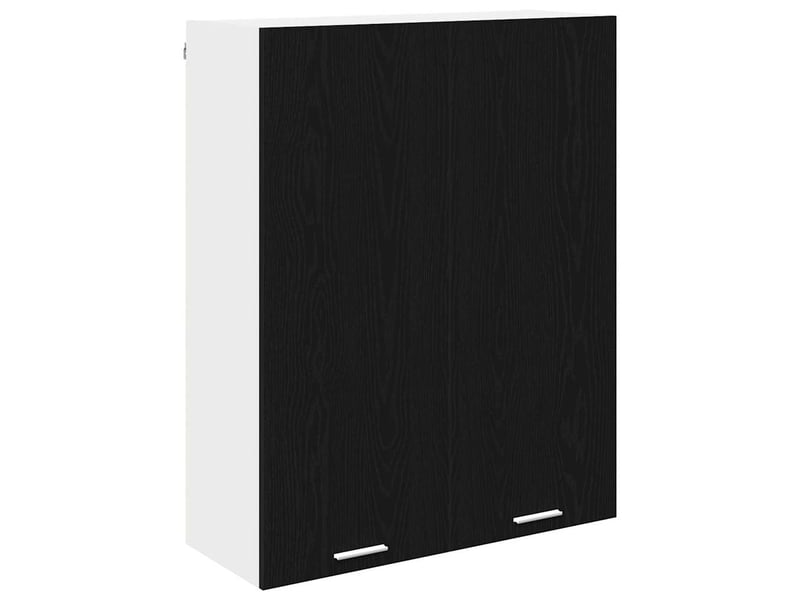 Meuble de rangement, armoire suspendue chêne noir 80x31x100cm bois d'ingénierie shl1932 - Conforama A