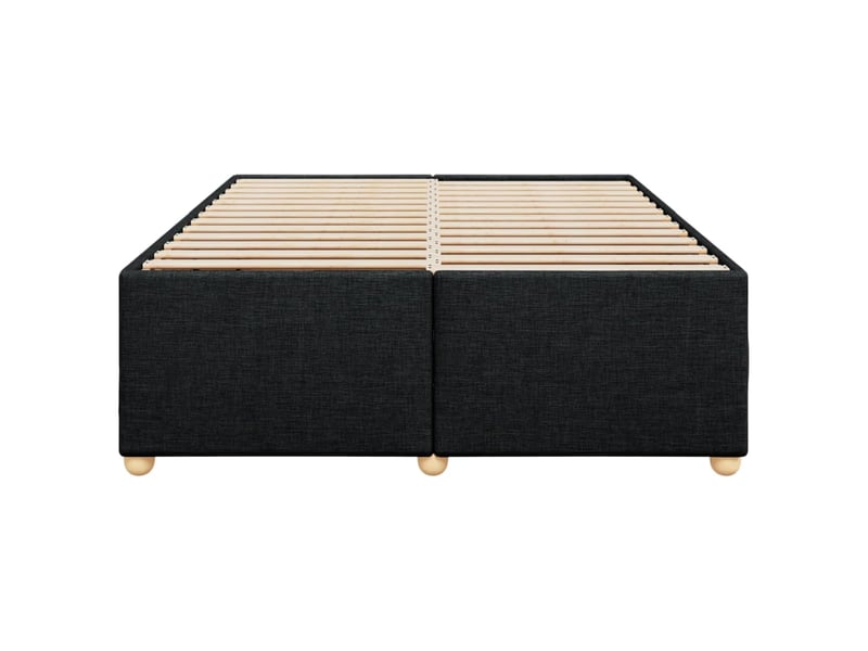  Lit double- lit adulte -  cadre de lit sans matelas noir 140x200 cm tissu  - Conforama C