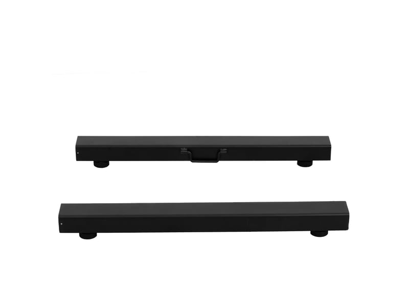  Barres de pesée 1 500 kg 0,5 kg 100 x 10 cm avec bluetooth et écran lcd externe acier au carbone plastique fonte d'aluminium noir 14_0008411  - Conforama D