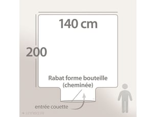 Housse de couette dino 140x200 cm