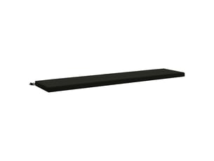 Coussin de banc, coussin d'assise, coussin de canapé soest 100 % polyester noir 170 x 40 x 5 cm cf53431
