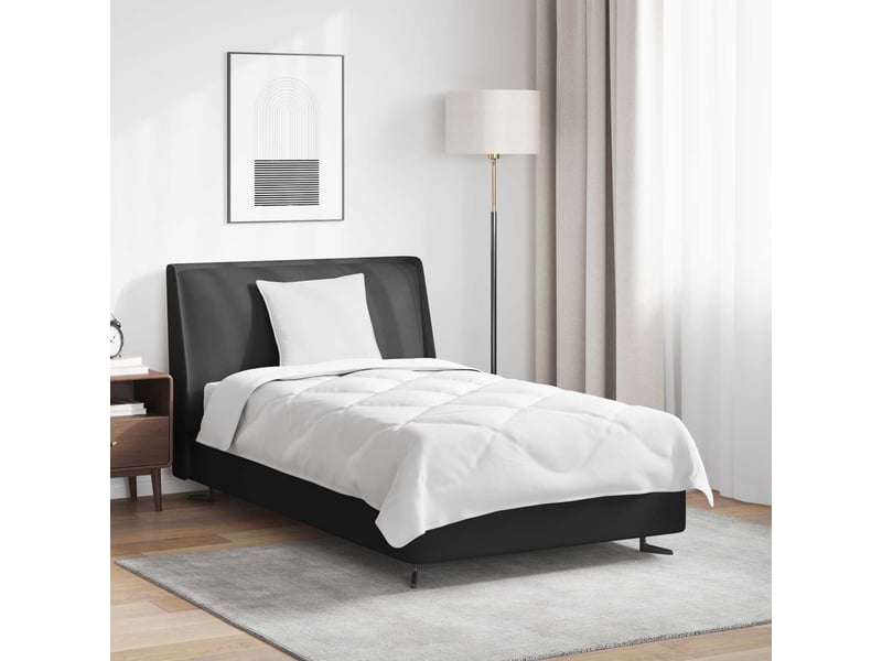 Duvet toutes saisons avec oreiller 2 pièces - couette blanc microfibre - Conforama B