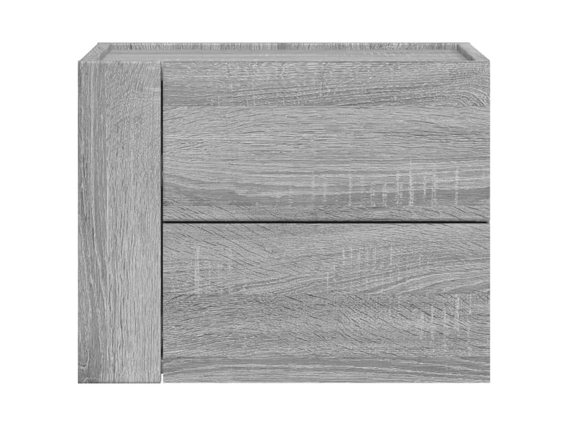  Table de chevet - cabinet de chevet - table de nuit murale sonoma gris 45x30x35 cm  - Conforama C