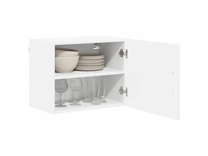  Meuble mural de cuisine, armoire de cuisine 2 pcs blanc brillant bois d'ingénierie shl9099  - Conforama C