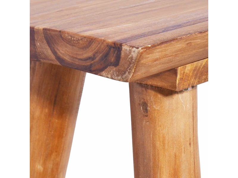  Banc d'entrée, banc d'intérieur de jardin 120 cm bois de teck solide  - Conforama E