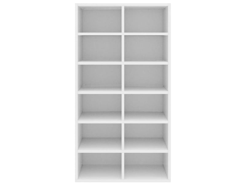  Meuble à chaussures, étagère à chaussures blanc 54x34x100,5 cm bois d'ingénierie  - Conforama D