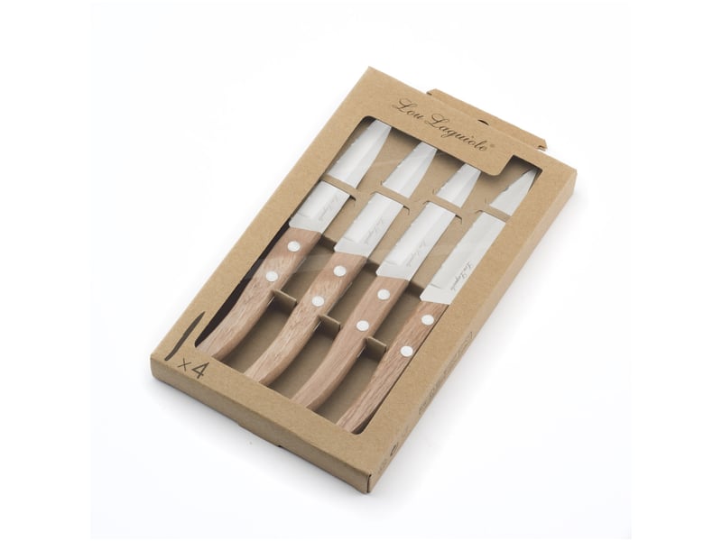  Forest - set de 4 couteaux office bois naturel  - Conforama D