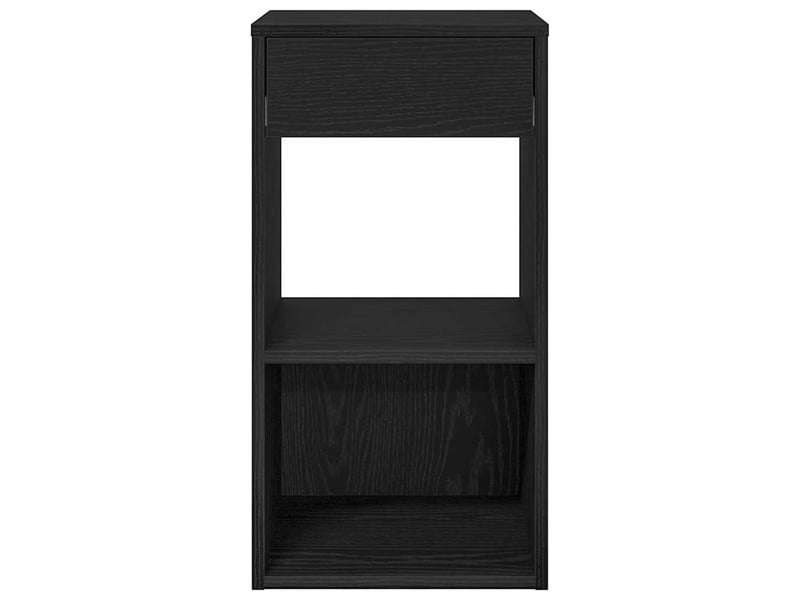 Lot de 2 tables de chevet - cabinet de chevet - table de nuit avec tiroir chêne noir 35x34x66,5 cm - Conforama C