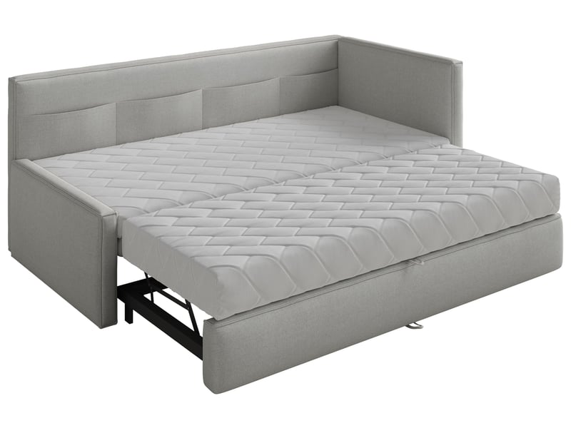 Selsey nesmi - lit rembourré - 90x200 cm - gris clair Nesmi - Conforama E