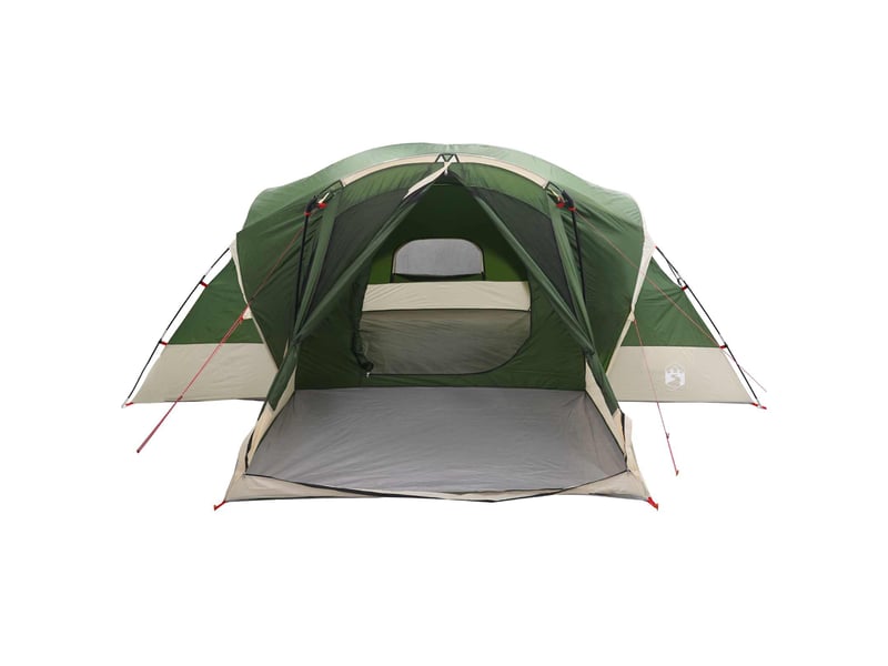  Tente de camping, tente de cabine avec auvent résistante à l'eau 10 personne vert  - Conforama D