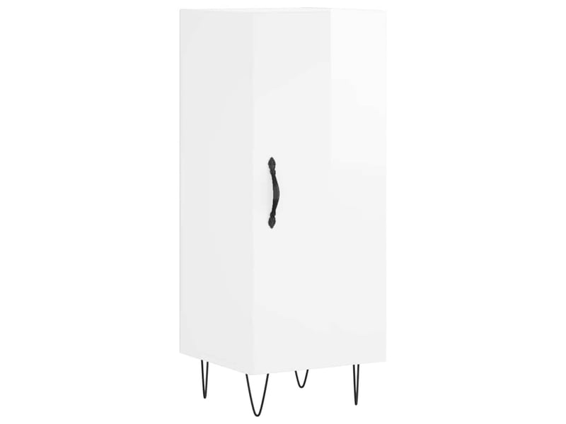  Buffet - bahut - meuble de rangement blanc brillant 34,5x34x90 cm bois d'ingénierie  - Conforama A