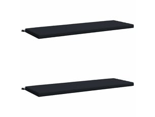 Lot de 2 coussins de banc, coussins d'assise soest 100 % polyester bleu foncé cf56781