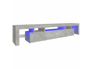 Meuble tv coloris gris 215 cm <strong></strong>  <strong></strong>