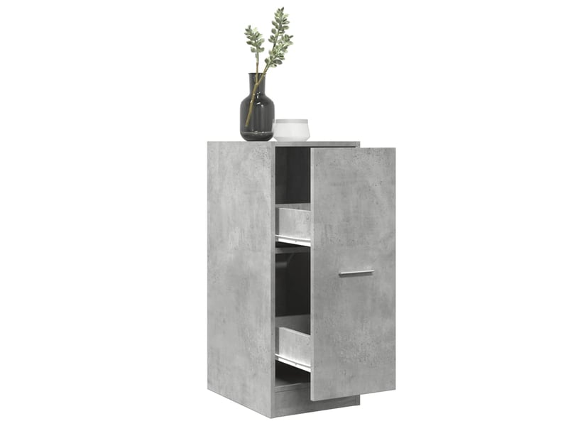  Meuble de rangement, armoire d'apothicaire gris béton 30x41x77,5cm bois d'ingénierie  - Conforama B