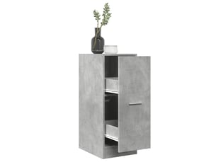 Meuble de rangement, armoire d'apothicaire gris béton 30x41x77,5cm bois d'ingénierie