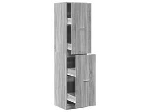 Armoire apothicaire sonoma gris 40x41x174,5cm bois d'ingénierie