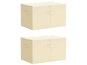 Boîte de rangement 2 pcs tissu intissé 60x43x35 cm 90,3 l shl60058