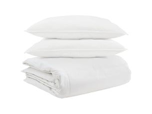Ensemble de duvet avec oreiller 3 pcs - couette blanc plume de canard