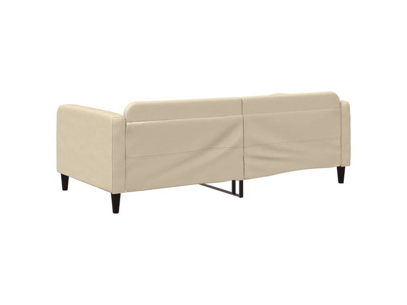  Lit simple- lit adulte -  lit de repos crème 100x200 cm tissu  - Conforama D