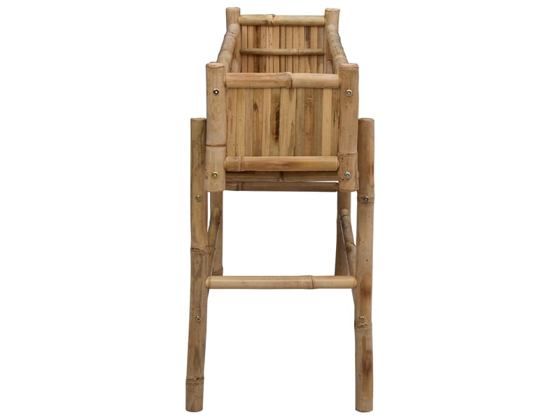  Jardinière - bac à fleurs avec support naturel 100 x 38 x 74 cm bambou  - Conforama E