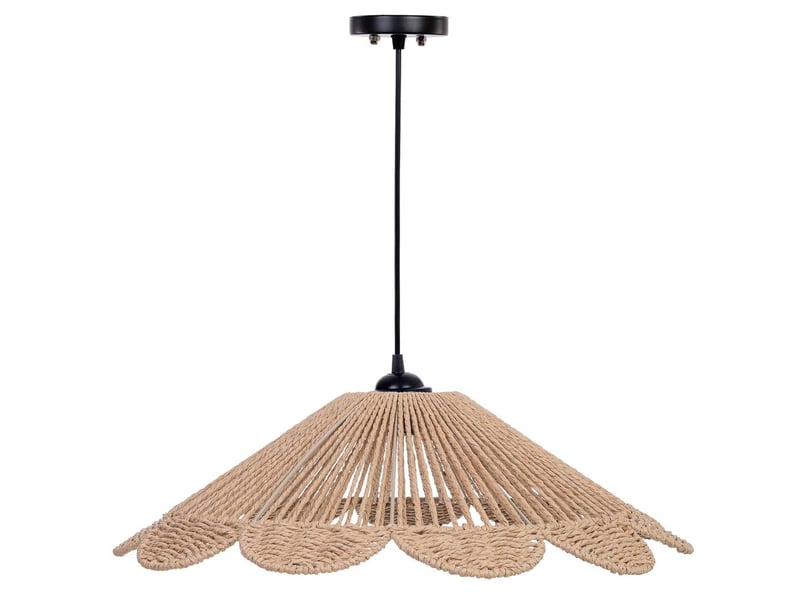  Lampe de plafond en papier beige d58xh29 cm  - Conforama C