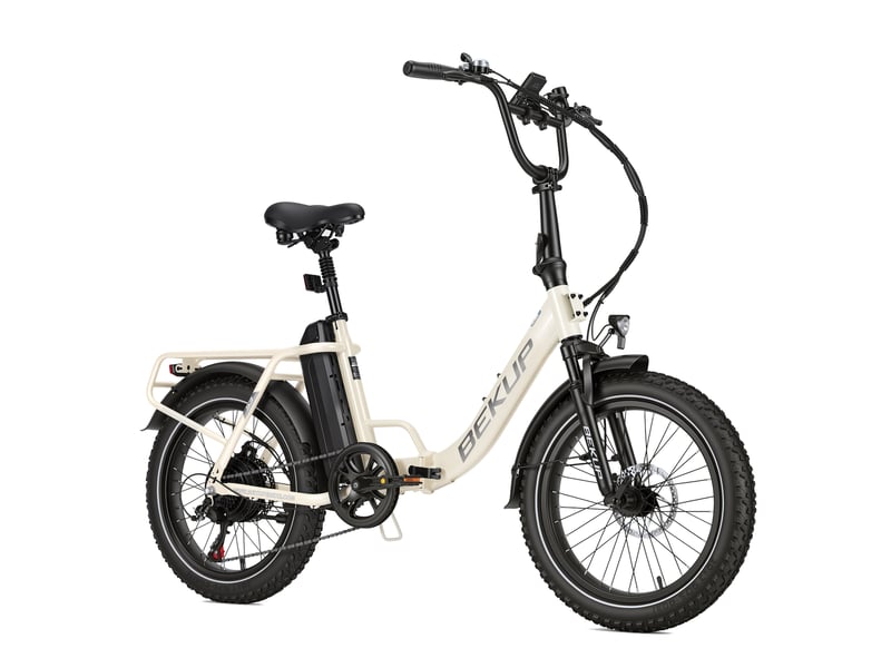  Bekup s3 vélo électrique pliable, pneus 20, batterie 48v 15ah, beige  - Conforama A