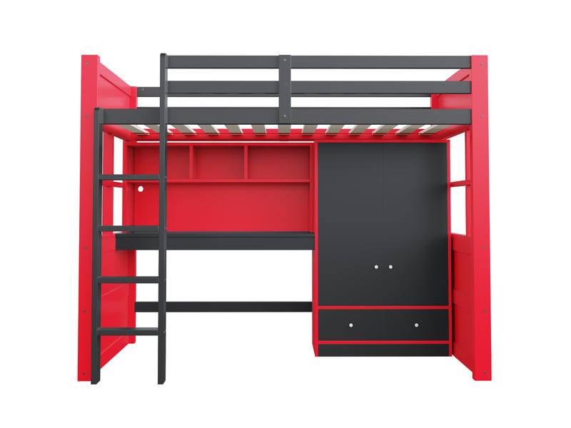  Table à manger, 205x100,5x174 cm, éclairage led, ports de charge, bicolore, poids 90 kg cao-LDB00575AAP-conf-NEW - Conforama A