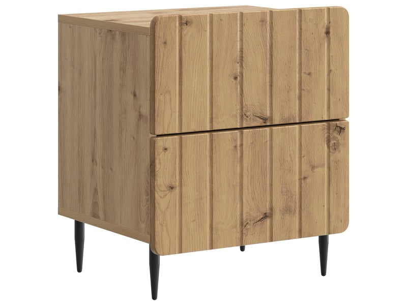  Table de chevet - cabinet de chevet - table de nuit 2 pièces chêne artisanal 43 x 34,5 x 49,5 cm  - Conforama D