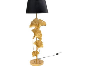lampadaire feuilles de ginkgo 129cm dorées