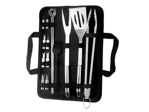 Ensemble d'ustensiles de barbecue en acier inoxydable – lot de 16 pièces, professionnel