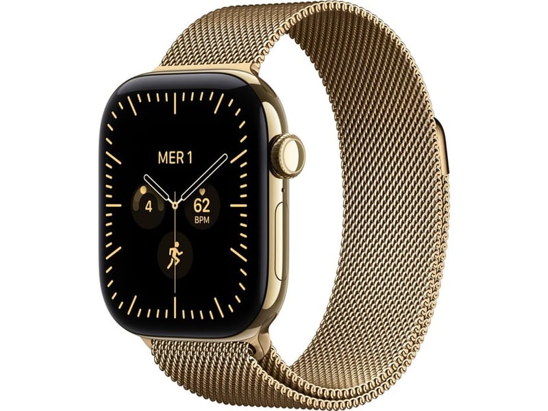  Montre intelligente gps cellular 42mm titane or radiant gold milanese loop MJGL4ZR/A - Conforama A