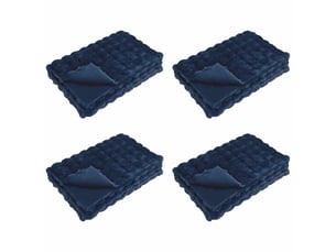 Couverture décorative, couverture antidérapante en fausse de lapin 4 pc 13.65 kg shl745