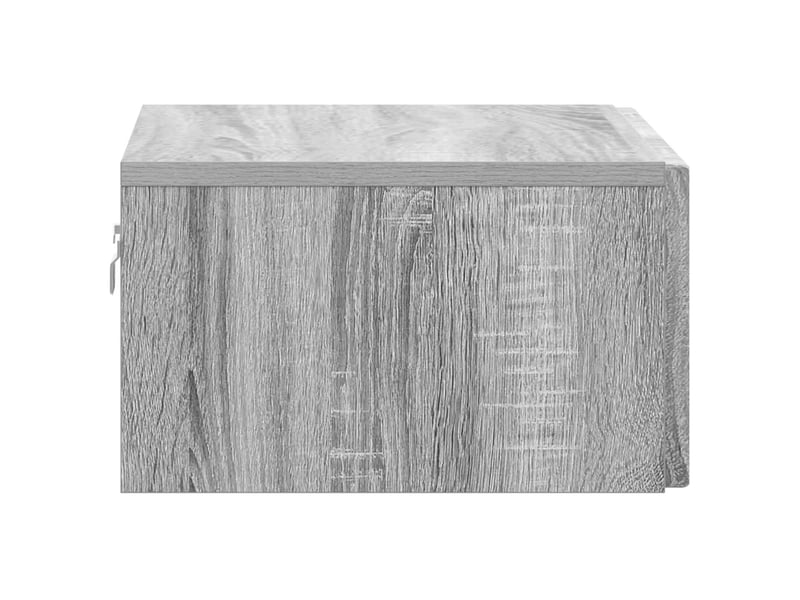  Table de chevet - cabinet de chevet - table de nuit mural sonoma gris 49 x 34,5 x 20 cm  - Conforama E