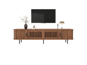 Meuble tv coloris bois foncé 180 cm