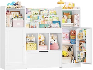 Bibliotheque coloris  blanc  G FORM  - 140.3 cm x 108.3 cm