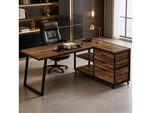 Bureau enfant MEULVA 135 cm coloris bicolore