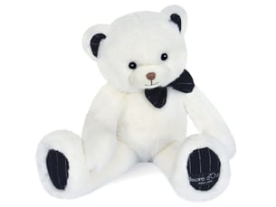 Peluche ours ivoire pretty chic - 30 cm
