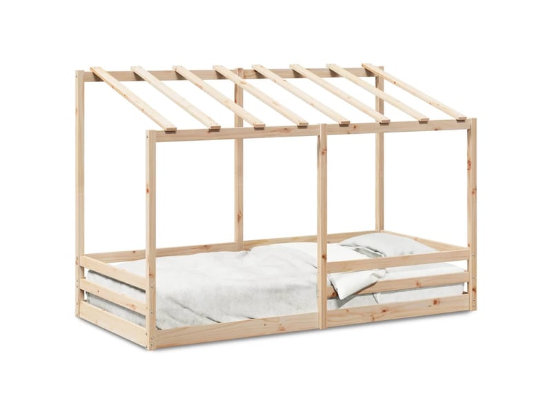  Lit pour enfants - lit jeune sans matelas blanc 80x200 cm bois pin massif  - Conforama A