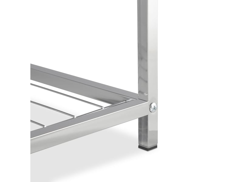  Tabouret d'appoint rembourré pratique 47 x 33 x 33 cm idéal comme repose-pieds design moderne en simili cuir blanc 13_0004411  - Conforama D